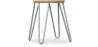 Tabouret Hairpin - 42cm - Bois clair et métal image 9