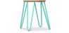 Tabouret Hairpin - 42cm - Bois clair et métal image 9