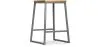 Tabouret de Bar Design Industriel - Bois et Métal - 60cm - Big Boy image 9