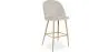 Tabouret tapissé en velours - Design scandinave - Evelyne image 9