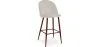 Tabouret tapissé en velours - Design scandinave - Evelyne image 9