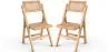 Lot de 2 chaises de salle à manger en rotin Canage et bois - Umbra image 9