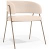 Chaise de salle à manger - Revêtue de tissu bouclé - Charke image 9