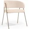 Chaise de salle à manger - Revêtue de tissu bouclé - Charke image 9