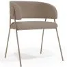 Chaise de salle à manger - Revêtue de tissu bouclé - Charke image 9