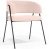 Chaise de salle à manger - Revêtue de tissu bouclé - Charke image 9