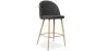 Tabouret tapissé en tissu - design scandinave - 66cm - Evelyne image 9
