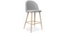 Tabouret tapissé en tissu - design scandinave - 66cm - Evelyne image 9
