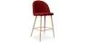 Tabouret tapissé en tissu - design scandinave - 66cm - Evelyne image 9