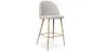 Tabouret tapissé en tissu - design scandinave - 66cm - Evelyne image 9