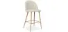 Tabouret tapissé en tissu - design scandinave - 66cm - Evelyne image 9