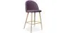 Tabouret tapissé en tissu - design scandinave - 66cm - Evelyne image 9