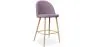 Tabouret tapissé en tissu - design scandinave - 66cm - Evelyne image 9