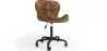 Chaise de bureau vintage - Cuir végétalien - Delare image 9