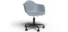 Chaise de bureau avec accoudoirs - Chaise de bureau avec roulettes - Structure noire Weston image 9