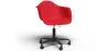 Chaise de bureau avec accoudoirs - Chaise de bureau avec roulettes - Structure noire Weston image 9