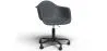 Chaise de bureau avec accoudoirs - Chaise de bureau avec roulettes - Structure noire Weston image 9