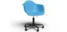 Chaise de bureau avec accoudoirs - Chaise de bureau avec roulettes - Structure noire Weston image 9