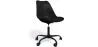 Chaise de bureau avec roulettes - Chaise de bureau pivotante - Structure noire Tulip image 9