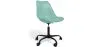 Chaise de bureau avec roulettes - Chaise de bureau pivotante - Structure noire Tulip image 9