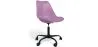Chaise de bureau avec roulettes - Chaise de bureau pivotante - Structure noire Tulip image 9