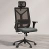 Chaise de bureau ergonomique avec roulettes et accoudoirs - Pebbles image 9