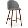 Tabouret rembourré en tissu - Design scandinave - 66cm- Evelyne image 9
