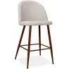 Tabouret rembourré en tissu - Design scandinave - 66cm- Evelyne image 9