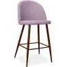 Tabouret rembourré en tissu - Design scandinave - 66cm- Evelyne image 9