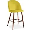 Tabouret tapissé en velours - Design scandinave - 66cm - Evelyne image 9