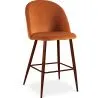 Tabouret tapissé en velours - Design scandinave - 66cm - Evelyne image 9