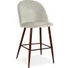 Tabouret tapissé en velours - Design scandinave - 66cm - Evelyne image 9