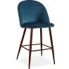 Tabouret tapissé en velours - Design scandinave - 66cm - Evelyne image 9