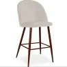 Tabouret tapissé en velours - Design scandinave - 66cm - Evelyne image 9