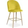 Tabouret tapissé en velours - Design scandinave - 66cm - Evelyne image 9
