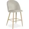 Tabouret tapissé en velours - Design scandinave - 66cm - Evelyne image 9