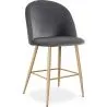 Tabouret tapissé en velours - Design scandinave - 66cm - Evelyne image 9
