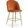 Tabouret tapissé en velours - Design scandinave - 66cm - Evelyne image 9