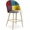 Tabouret Rembourré en Patchwork - Style Scandinave - 66cm - Evelyne image 9