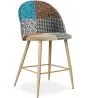 Tabouret Rembourré en Patchwork - Style Scandinave - 66cm -  Evelyne  image 9