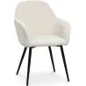 Chaise de salle à manger rembourrée en velours - Avrea image 9