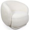 Fauteuil Rembourré en Tissu Bouclé - Design Courbé - Drisela image 9