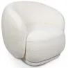 Fauteuil Rembourré en Tissu Bouclé - Design Courbé - Drisela image 9