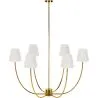 Lustre de Plafond Doré avec 6 Abat-jour - Arena image 9