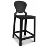Tabouret de bar avec dossier - Design transparent - 75cm - Victoria Queen image 9