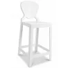 Tabouret de bar avec dossier - Design transparent - 75cm - Victoria Queen image 9