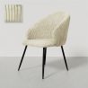 Chaise de Salle à Manger Rembourrée en Velours - Brugges image 9