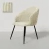 Chaise de Salle à Manger Rembourrée en Velours - Brugges image 9