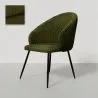 Chaise de Salle à Manger Rembourrée en Velours - Brugges image 9