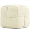 Pouf Carré Tapissé en Velours Côtelé - Design Moderne - Cube image 9